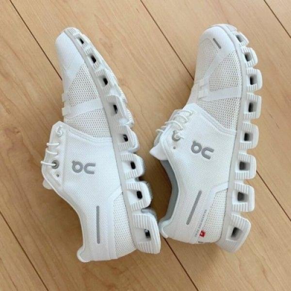 On Cloud Running 5 All White Men Shoes 2 On Cloud Running 5 All White Men Shoes