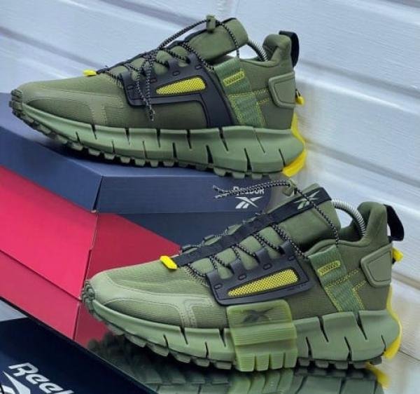 Reebok Zig Kinetica EDGE Army Green Men Shoes