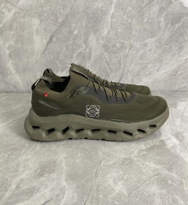 On x Loewe Cloud X Loewe Olive Men Shoes 4 On x Loewe Cloud X Loewe Olive Men Shoes