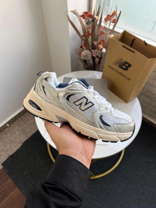 New Balance 530 Summer Fog Steel Grey Navy Women Sneakers (383 AS2)