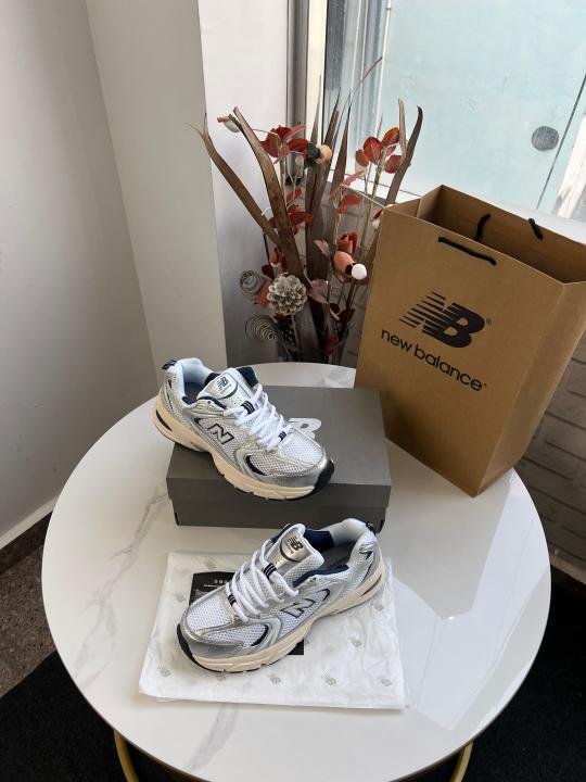 New Balance 530 Summer Fog Steel Grey Navy Women Sneakers (383 AS2)