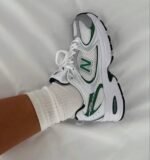 New Balance 530 White Nightwatch Green Women Sneakers (AS2-407)