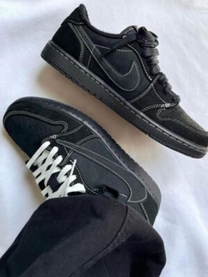home 13 Nike Air Jordan 1 Low OG SP Travis Scott “Phantom Black” Women Sneakers