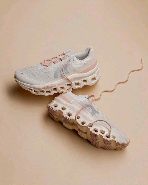 On Cloudmonster Women Moon Fawn 5025 Running Shoes 3 On Cloudmonster Women Moon Fawn 5025 Running Shoes