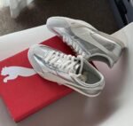 Puma Bella UT Leather White Silver Women Sneakers