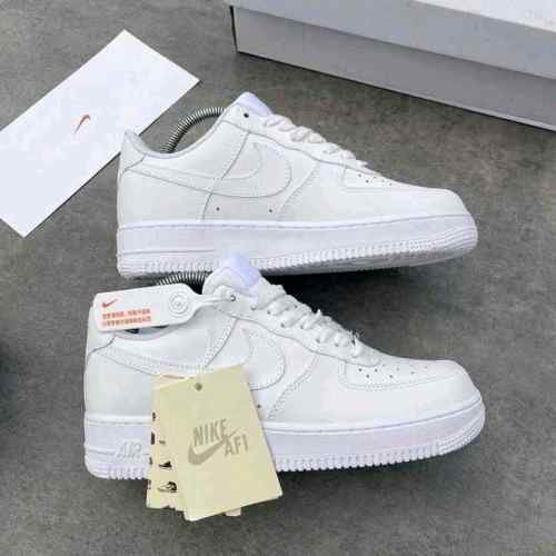 Nike Air Force 1 White Pure Leather UA Quality – Women Shoes