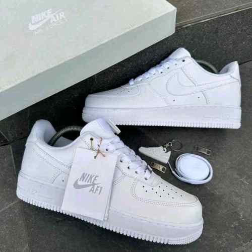 Nike Air Force 1 White Pure Leather UA Quality – Women Shoes