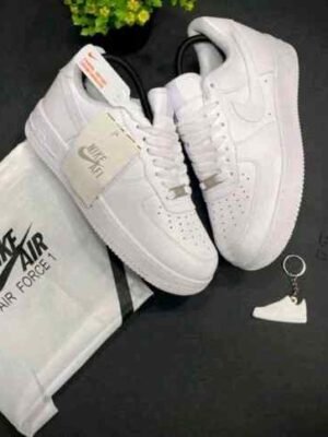 Nike Air Force 1 White Pure Leather UA Quality – Women Shoes
