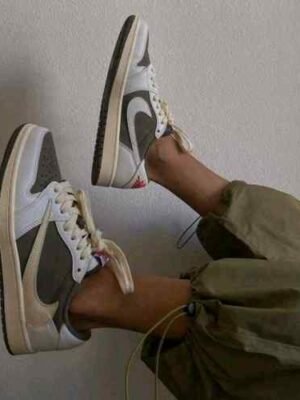 Nike Air Jordan 1 Low OG SP Travis Scott “Reverse Mocha” – Women Shoes