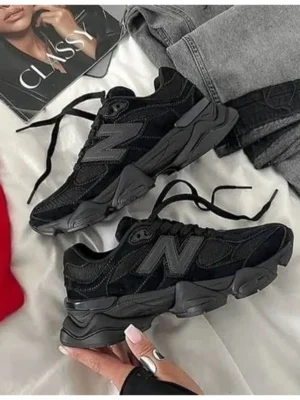 Imported New Balance 9060 Full Black Shoes For Men (BSF1072)