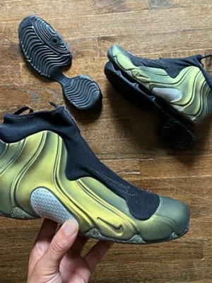 Nike Air Flight Metallic Gold Shoes For Men (LAB1154)