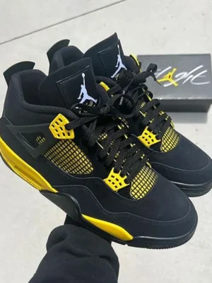 NIke Air Jordan 4 Yellow Thunder Shoes For Men (HS218)