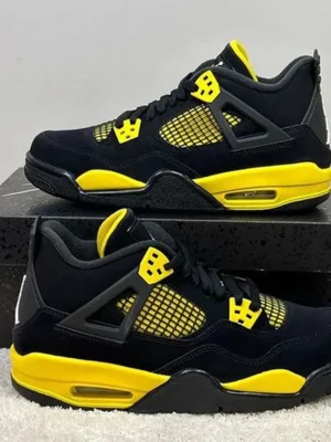 NIke Air Jordan 4 Yellow Thunder Shoes For Men (HS218)