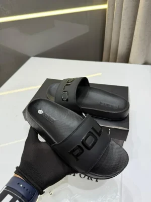 Polo Flip Flops Black For Men (ETS326)