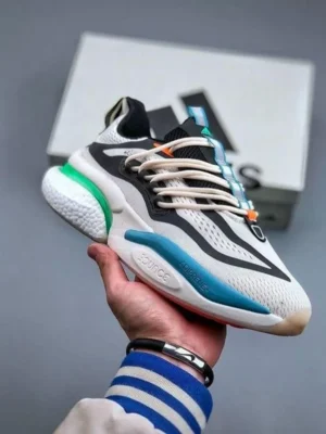 Premium Adidas Alphaboost V1 Green Solar Gold Shoes For Men (SL718)