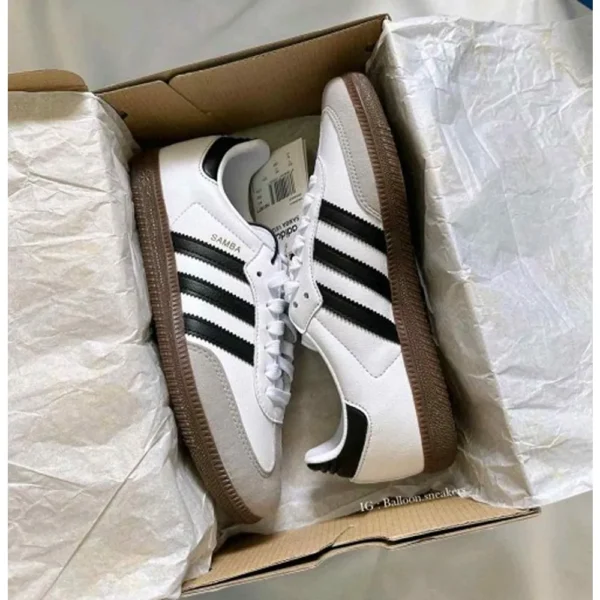 Premium Adidas Samba Black White Shoes For Men (FT1132)