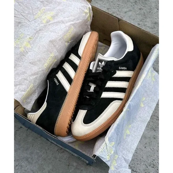 Premium Adidas Samba Core Black Wonder White Shoes For Men (FT1133) 2 Premium Adidas Samba Core Black Wonder White Shoes For Men (FT1133)