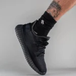 Premium Adidas Yeezy Boost 350 V2 Full Black Shoes For Men (BSF1055)