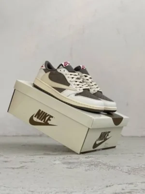 Premium Air Jordan 1 Low Travis Scott Reverse Mocha Shoes For Men (CSO1863)