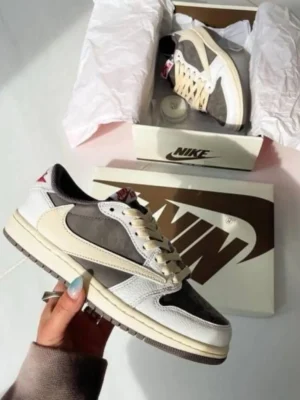 Premium Air Jordan 1 Low Travis Scott Reverse Mocha Shoes For Men (CSO1863)
