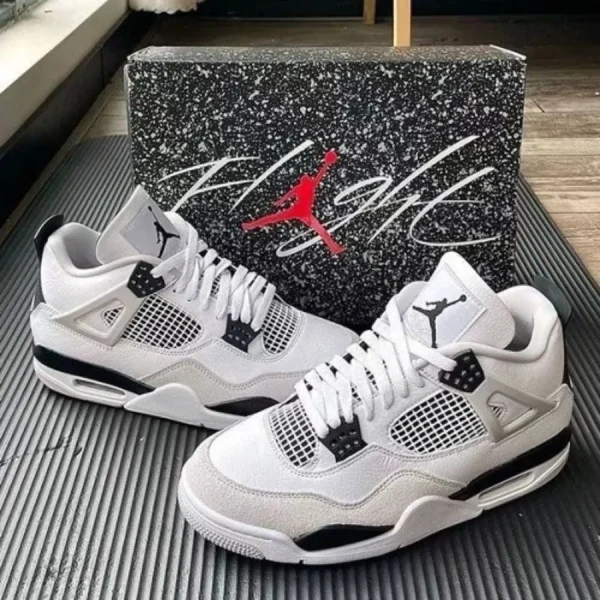 Premium Air Jordan 4 Military Black Shoes For Men (CSO1856)
