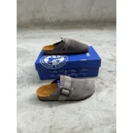 Premium Birkenstock Boston Suede Grey For Men (LAB1675)