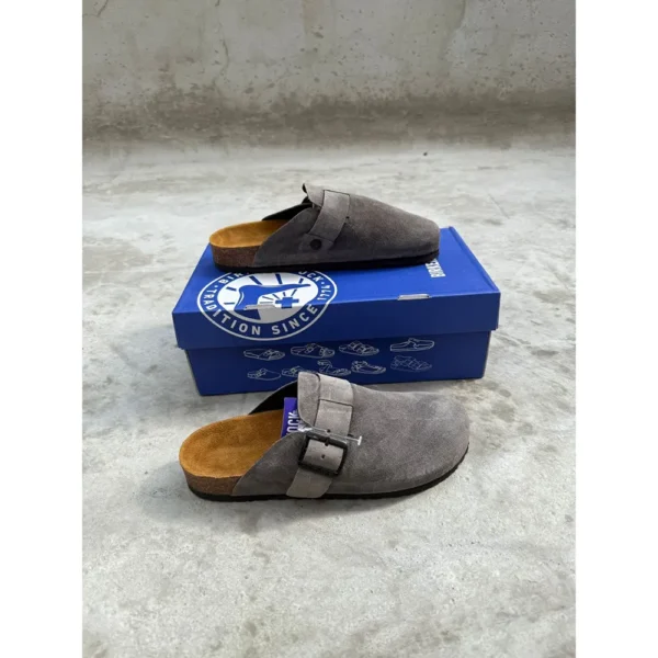Premium Birkenstock Boston Suede Grey For Men (LAB1675) 3 Premium Birkenstock Boston Suede Grey For Men (LAB1675)