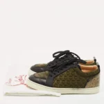 Premium Christian Louboutin Spike Olive Shoes For Men (LAB1671)