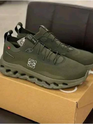 Premium Loewe X On Cloudtilt 2 Olive Green Shoes For Men (FT1126)