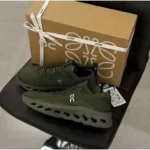 Premium Loewe X On Cloudtilt 2 Olive Green Shoes For Men (FT1126)