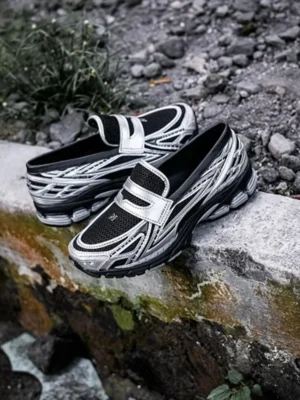 Premium New Balance 1906l Loafer Silver Metallic Black For Men (FT756)