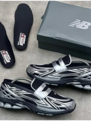 Premium New Balance 1906l Loafer Silver Metallic Black Shoes For Men (BSF1058)