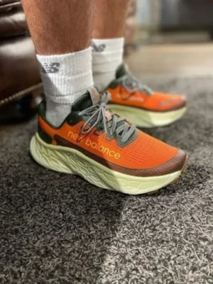 Premium New Balance Fresh Foam X More Trail V3 Orange Shoes For Men (FT757)