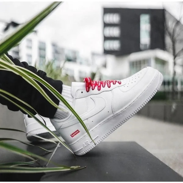 Premium Nike Air Force 1 Low Supreme White Shoes For Men (CSO1869) 2 Premium Nike Air Force 1 Low Supreme White Shoes For Men (CSO1869)