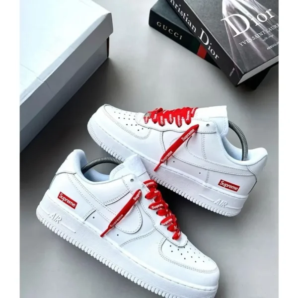 Premium Nike Air Force 1 Low Supreme White Shoes For Men (CSO1869) 3 Premium Nike Air Force 1 Low Supreme White Shoes For Men (CSO1869)
