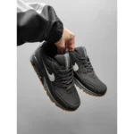 Premium Nike Air Max 90 Black Gum Shoes For Men (SL629)