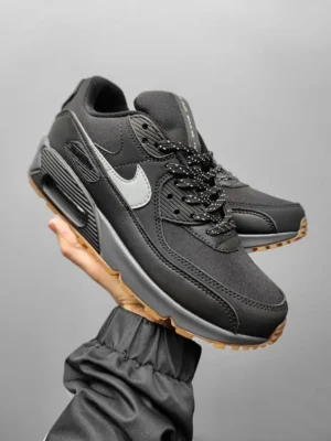 Premium Nike Air Max 90 Black Gum Shoes For Men (SL629)