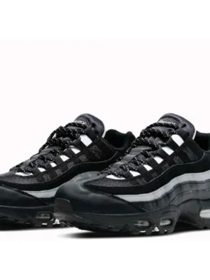 Premium Nike Air Max 95 Essential Black Smoke Grey Shoes For Men (FT1200)