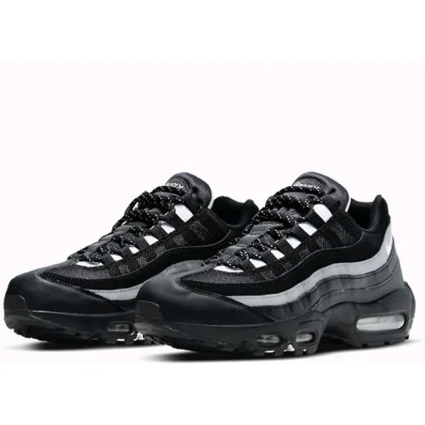 Premium Nike Air Max 95 Essential Black Smoke Grey Shoes For Men (FT1200) 2 Premium Nike Air Max 95 Essential Black Smoke Grey Shoes For Men (FT1200)