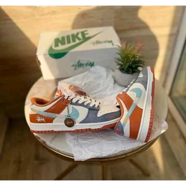 Premium Nike Sb Dunk Stussy Grey Orange Shoes For Men (FT1204) 1 Premium Nike Sb Dunk Stussy Grey Orange Shoes For Men (FT1204)