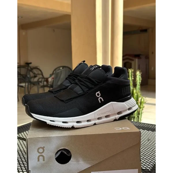 Premium On Cloud Nova Running Black White Shoes For Men (SW2224) 3 Premium On Cloud Nova Running Black White Shoes For Men (SW2224)