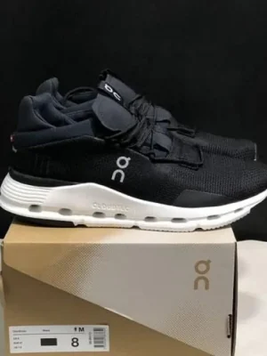 Premium On Cloud Nova Running Black White Shoes For Men (SW2224)