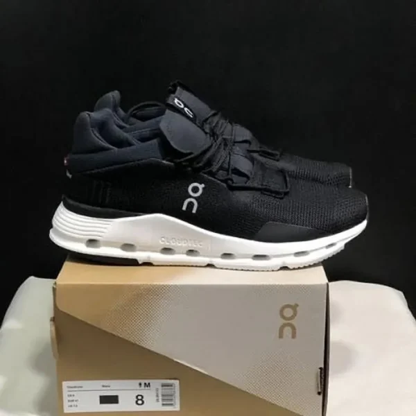 Premium On Cloud Nova Running Black White Shoes For Men (SW2224) 1 Premium On Cloud Nova Running Black White Shoes For Men (SW2224)