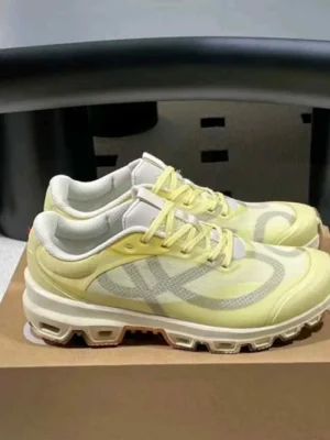 Premium On Running Cloud Venture X Loewe Yellow Tan Grey Shoes For Men (FT1140)