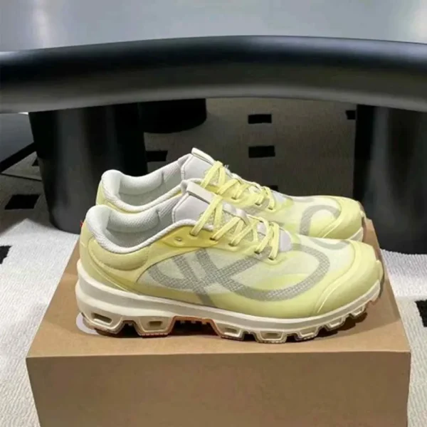 Premium On Running Cloud Venture X Loewe Yellow Tan Grey Shoes For Men (FT1140) 2 Premium On Running Cloud Venture X Loewe Yellow Tan Grey Shoes For Men (FT1140)