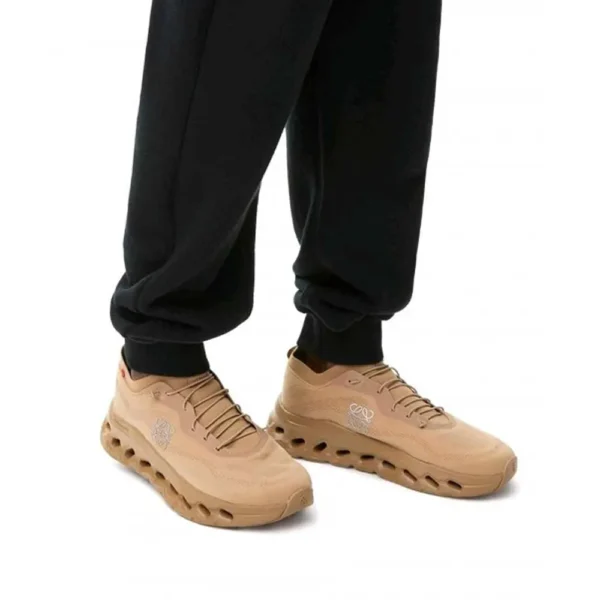 Premium On Running X Loewe Cloudtilt Dark Sand Sneakers For Men (FT1142)