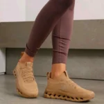 Premium On Running X Loewe Cloudtilt Dark Sand Sneakers For Men (FT1142)