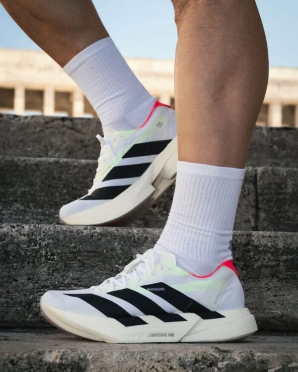 Adidas Adizero Adios Pro 4 White Black Red Men's Running Shoes